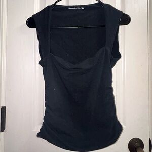 Abercrombie Black Proffesional Square Neck Tank.